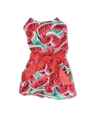 Hunde Sommerkleidung - Haltbares Polyester -Obst -Designkleid, bequemes atmungsaktives Haustierhemd für kleine mittelgroße Hunde, einfache Verschleiß für heißes Wetter (Type 3) von WIHFHGZ