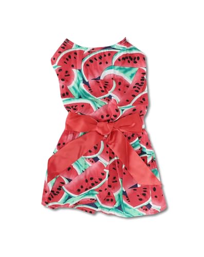 Hunde Sommerkleidung - Haltbares Polyester -Obst -Designkleid, bequemes atmungsaktives Haustierhemd für kleine mittelgroße Hunde, einfache Verschleiß für heißes Wetter (Type 4) von WIHFHGZ