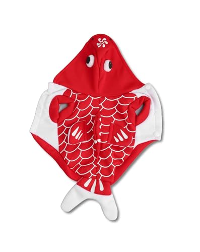 Goldfisch Kostüm Hund - Stylisches Hundekostüm, Einfaches An- und Ausziehen, Weiches Material, Komfortabel, Für Halloween & Partys, Größe S M L von WIHFHGZ