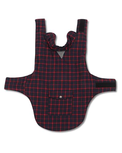 Hundejacke - weicher Warmer Plüschmantel für kaltes Wetter mit Verstellbarer Passform und Leinenloch für den Gebrauch im Freien (Type 1) (Type 2) (Type 3) von WIHFHGZ
