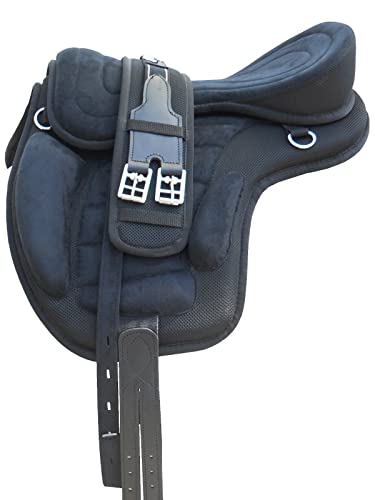 WILD RACE Freemax Sattel Baumloser Sattel/Treeless Saddle Freemax Saddle (10", (Black) von WILD RACE