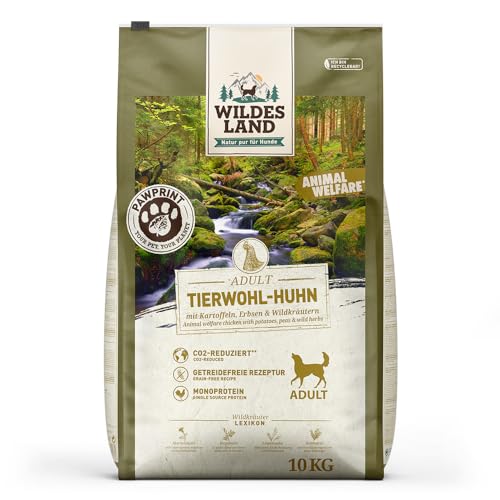 Wildes Land Pawprint - Animal Welfare - 10 kg - Tierwohl-Huhn mit Kartoffeln, Erbsen & Wildkräutern Wildes Land Pawprint - Animal Welfare - 10 kg - Tierwohl-Huhn mit Kartoffeln, Erbsen & Wildkräutern von WILDES LAND