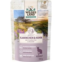 WILDES LAND Adult 12x100g Kaninchen und Huhn von WILDES LAND
