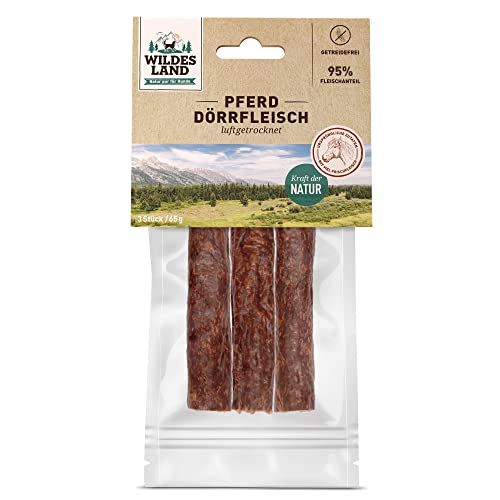 WILDES LAND Getrocknetes Pferd, Fleisch, 65 g WILDES LAND Getrocknetes Pferd, Fleisch, 65 g von WILDES LAND