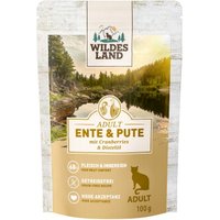 WILDES LAND Nassfutter Katze Classic Adult Ente und Pute 12x100 g WILDES LAND Nassfutter Katze Classic Adult Ente und Pute 12x100 g von WILDES LAND