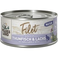 WILDES LAND Nassfutter Katze Filet Adult Thunfisch und Lachs 80 g WILDES LAND Nassfutter Katze Filet Adult Thunfisch und Lachs 80 g von WILDES LAND
