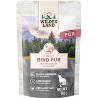 WILDES LAND Nassfutter Katze Pur Rind mit Distelöl Adult 12x100 g WILDES LAND Nassfutter Katze Pur Rind mit Distelöl Adult 12x100 g von WILDES LAND