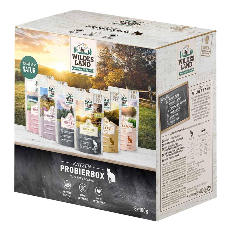 Wildes Land 8er Pouch Probierbox 8x100 g von WILDES LAND