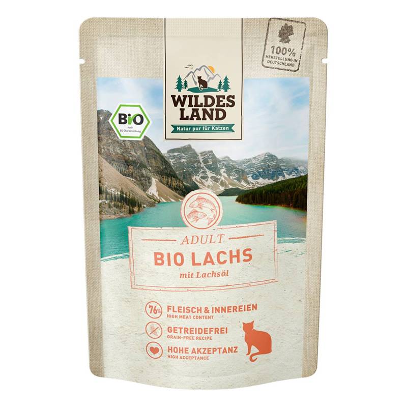Wildes Land Bio Lachs PUR mit Lachsöl 12x85 g von WILDES LAND