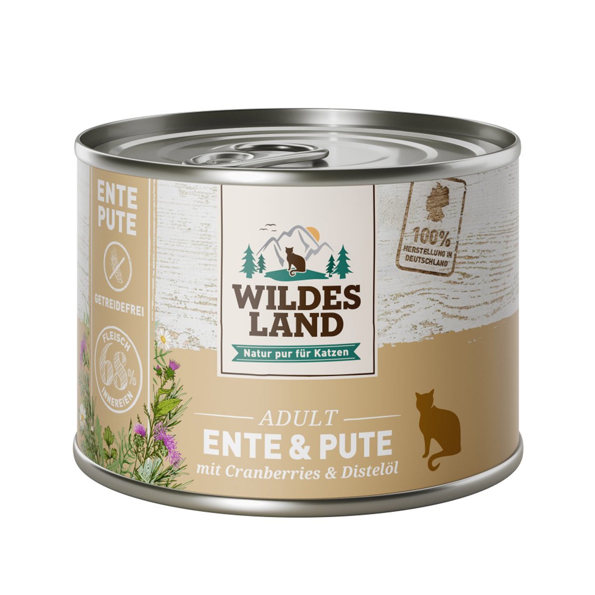 Wildes Land Ente und Pute mit Cranberries 6x200 g Wildes Land Ente und Pute mit Cranberries 6x200 g von WILDES LAND