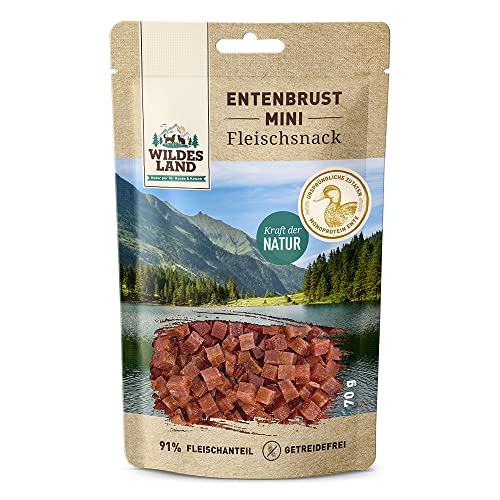 Wildes Land - Entenbrust Mini - 8 x 70 g - Hundesnack - Hundefutter - Getreidefrei von WILDES LAND