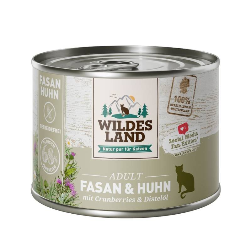 Wildes Land Fasan und Huhn mit Cranberries 6x200 g von WILDES LAND