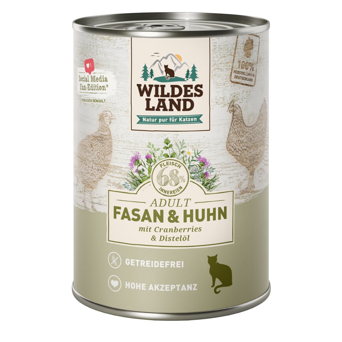 Wildes Land Fasan und Huhn mit Cranberries 6x400 g Wildes Land Fasan und Huhn mit Cranberries 6x400 g von WILDES LAND