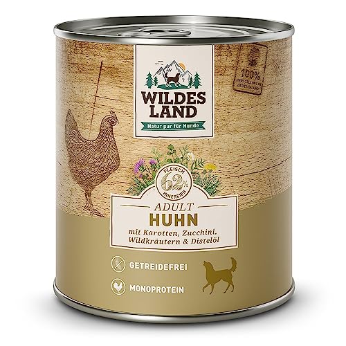 Wildes Land Feuchtes Hundefutter Huhn Geschmack 150 Gr von WILDES LAND