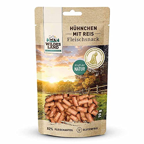Wildes Land - Hühnchen mit Reis - 7 x 70 g - Hundesnack - Hundefutter - Getreidefrei von WILDES LAND