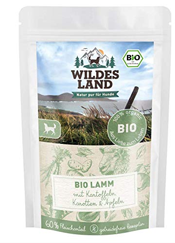 Wildes Land Nassfutter für Hunde, Lammgeschmack, 10 x 125 g von WILDES LAND