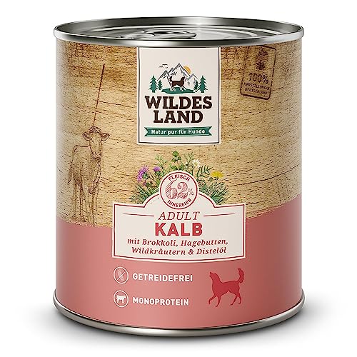 Wildes Land Nassfutter für Hunde, Rindgeschmack, 6 x 400 g Wildes Land Nassfutter für Hunde, Rindgeschmack, 6 x 400 g von WILDES LAND