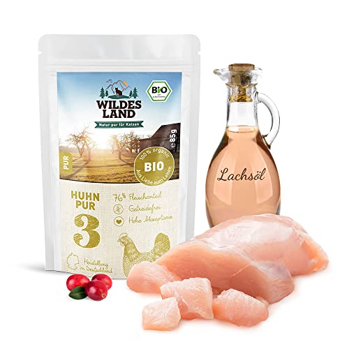 Wildes Land Nassfutter für Katze, Huhn, 12 x 85 g Wildes Land Nassfutter für Katze, Huhn, 12 x 85 g von WILDES LAND