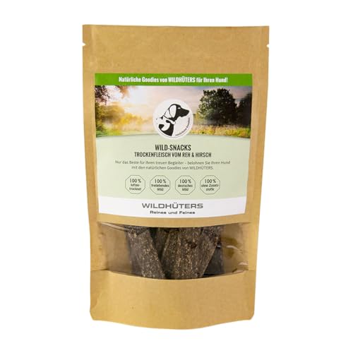 WILDHÜTERS | Hunde-Snack Striep'n schmal aus REH- & Hirsch-Trockenfleisch | 100% Wild, naturbelassen, luftgetrocknet, ohne Zusatzstoffe | 150g WILDHÜTERS | Hunde-Snack Striep'n schmal aus REH- & Hirsch-Trockenfleisch | 100% Wild, naturbelassen, luftgetrocknet, ohne Zusatzstoffe | 150g von WILDHÜTERS