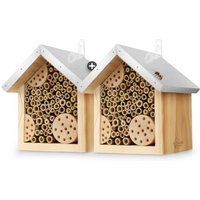 WILDLIFE HOME Bienenhotel mit Metalldach | 2er Set von WILDLIFE HOME