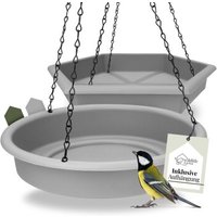 WILDLIFE HOME 2er Set Vogelfutterspender, Grau von WILDLIFE HOME