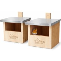 WILDLIFE HOME Halbhöhle mit Metalldach | 2er Set WILDLIFE HOME Halbhöhle mit Metalldach | 2er Set von WILDLIFE HOME
