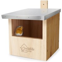 WILDLIFE HOME Halbhöhle mit Metalldach von WILDLIFE HOME