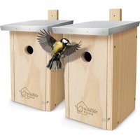 WILDLIFE HOME Nistkasten für Kohlmeisen & Co. 2er Set von WILDLIFE HOME