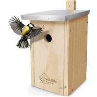 WILDLIFE HOME Nistkasten mit Metalldach 32mm Einflugloch WILDLIFE HOME Nistkasten mit Metalldach 32mm Einflugloch von WILDLIFE HOME