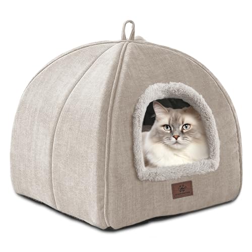 WINDRACING Katzenbett für Indoor-Katzen – Katzenhöhlenbett, Katzenhaus, Katzenzelt mit abnehmbarem, waschbarem, gepolstertem Kissen, weiches und selbstständiges Kätzchenbett, Katzenbetten und Möbel WINDRACING Katzenbett für Indoor-Katzen – Katzenhöhlenbett, Katzenhaus, Katzenzelt mit abnehmbarem, waschbarem, gepolstertem Kissen, weiches und selbstständiges Kätzchenbett, Katzenbetten und Möbel von WINDRACING