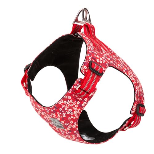 Truelove TLH1912 Hundegeschirr mit Blumenmuster, Hundeweste, mit Kette, für kleine und mittelgroße Welpen und Katzen, bedruckt, Baumwolle Truelove TLH1912 Hundegeschirr mit Blumenmuster, Hundeweste, mit Kette, für kleine und mittelgroße Welpen und Katzen, bedruckt, Baumwolle von WINHYEPET