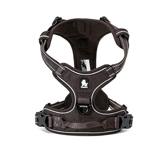 WINHYEPET Truelove Hundegeschirr No-Pull Reflektierendes verstellbar Haustiergeschirr mit 2 Leinenclips, einfachem Steuergriff für kleine, zum mittelgroße und große Hunde, TLH5651 WINHYEPET Truelove Hundegeschirr No-Pull Reflektierendes verstellbar Haustiergeschirr mit 2 Leinenclips, einfachem Steuergriff für kleine, zum mittelgroße und große Hunde, TLH5651 von WINHYEPET