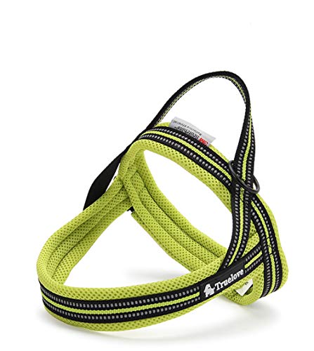 WINHYEPET True Love Hundegeschirr Nylon Band Komfortable Innere Sicherheit Reflektierende Streifen Bequem Einstellbare Einfache Kontrolle Haustier Hund Weste, TLH5811 von WINHYEPET