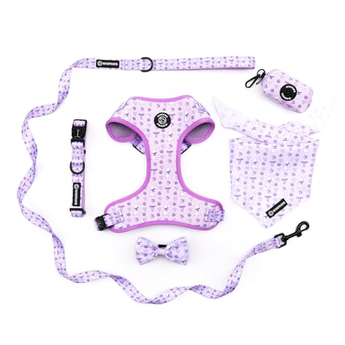 Hundegeschirr (Violettes Kaninchen, Größe M (Brustumfang: 43–59 cm, Halsumfang: 34–42 cm) von WINPAWS