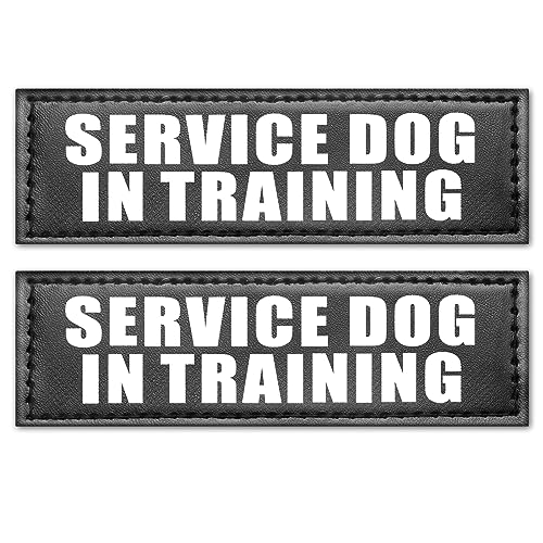 WINSEE Reflektierende Service-Hunde-Patches, emotionale Unterstützung, Patch für Service-Weste, Hundegeschirr (2 Stück, S) von WINSEE