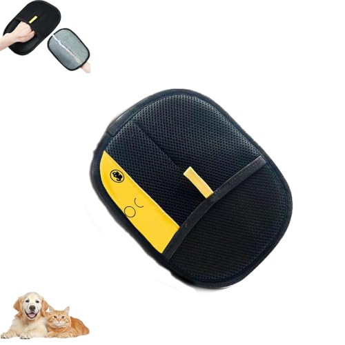 WIWIDANG Doppelseitige Pflegehandschuhe für Haustiere, Fellmagnet Handschuh Katzenhaare, 2025 Neuest Fellpflegehandschuh Katzen Handschuhe BüRste, Antistatische für Hunde Katzen (1PCS-B) von WIWIDANG