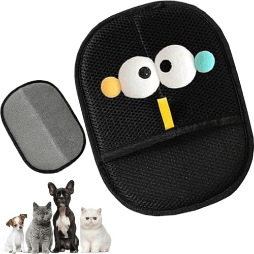 WIWIDANG Doppelseitige Pflegehandschuhe für Haustiere, Fellmagnet Handschuh Katzenhaare, 2025 Neuest Fellpflegehandschuh Katzen Handschuhe BüRste, Antistatische für Hunde Katzen (1PCS-C) von WIWIDANG