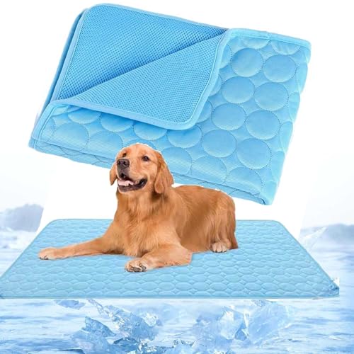 WIWIDANG Nordseepfote Kühlmatte für den Sommer, KüHlmatte Hund SelbstküHlend, Atmungsaktive kühldecke für Hunde und Katze mit 3D-Mesh Waschbar KüHldecke für Hunde (Dunkelblau, XXL (150 x 100cm)) WIWIDANG Nordseepfote Kühlmatte für den Sommer, KüHlmatte Hund SelbstküHlend, Atmungsaktive kühldecke für Hunde und Katze mit 3D-Mesh Waschbar KüHldecke für Hunde (Dunkelblau, XXL (150 x 100cm)) von WIWIDANG