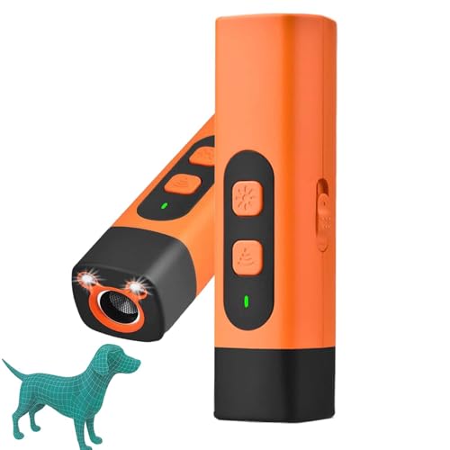 WIWIDANG Ruhemeister Pro – Trainingsgerät Gegen Bellen & Problemverhalten Bei Hunden, Sicher & Tierfreundlich, Tragbar, Wetterfest, für Alle Hunderassen Geeignet (Orange) von WIWIDANG
