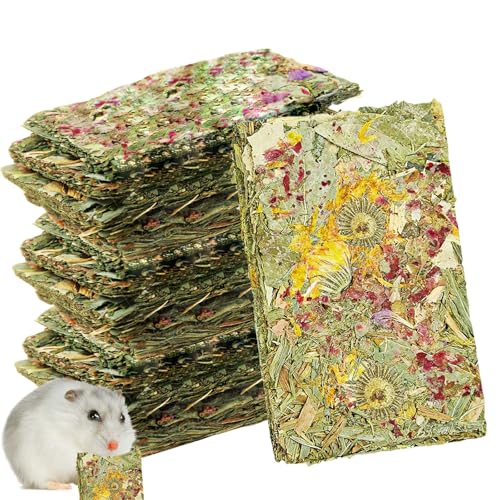 WIYETY Kaninchen Kauspielzeug, 15 Stück Timothy Herbal Floral Leckerli, Natürliche Kaninchen Leckerlies, Kaninchen Leckerli, Snack Futter Molar Zubehoer für Chinchilla, Hamster, Kaninchen Snacks von WIYETY