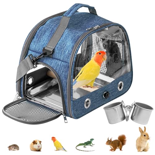 WIYETY Transportbox Transportbehälter für Vögel: Rucksack für Vögel mit Sitzstange und Edelstahl Tablett, Leichter Atmungsaktiver Transportbox, Haustier Reisekäfig für Papageien Sittiche( 33*17*26cm) WIYETY Transportbox Transportbehälter für Vögel: Rucksack für Vögel mit Sitzstange und Edelstahl Tablett, Leichter Atmungsaktiver Transportbox, Haustier Reisekäfig für Papageien Sittiche( 33*17*26cm) von WIYETY