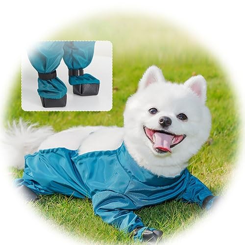 WJJKJH Allwetter-Hundejacke – Wind- Und Wasserdichter Mantel Mit Reflektierenden Elementen for Große Und Kleine Hunde(XXL) von WJJKJH