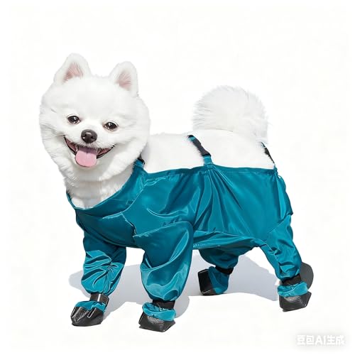 WJJKJH Hochwertiger Wasserdichter Hundemantel – Verstellbare Winterjacke for Hunde, Passend for Mittelgroße Und Große Hunde(M) von WJJKJH