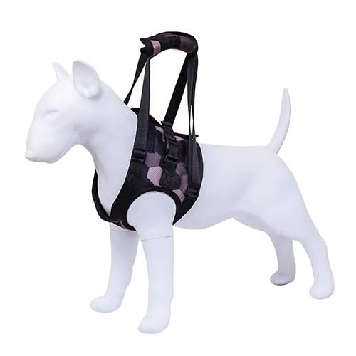 WJJKJH Hundetragetuch for Große Hunde, Hinterbeinstütze, Hebegeschirr for Behinderte Hunde, Verstellbares Hundetragetuch Mit Polsterung, Hilft Bei Der Genesung Von Arthritis(A,S) von WJJKJH