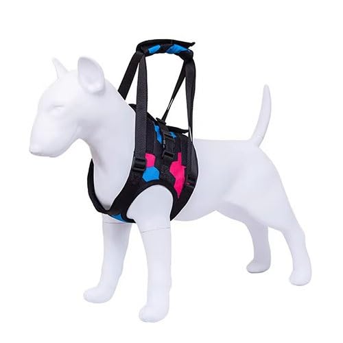 WJJKJH Hundetragetuch for Große Hunde, Hinterbeinstütze, Hebegeschirr for Behinderte Hunde, Verstellbares Hundetragetuch Mit Polsterung, Hilft Bei Der Genesung Von Arthritis(C,M) von WJJKJH