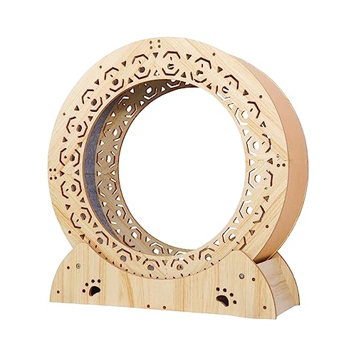 Katzenlaufband Mit Laufsteg Und Teppichboden, Laufrad Für Katzen, Geräuschloser Roller, Holzspielzeug, Einfach Zu Montieren Katzenlaufband Mit Laufsteg Und Teppichboden, Laufrad Für Katzen, Geräuschloser Roller, Holzspielzeug, Einfach Zu Montieren von WJYCGFKJ