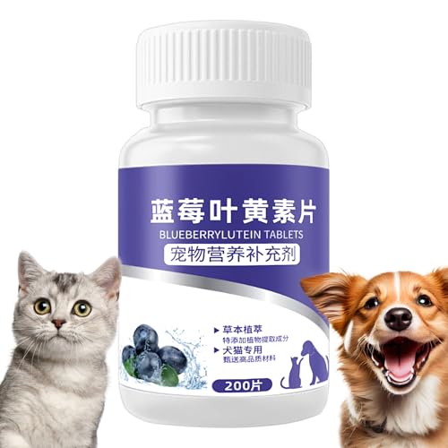 WJnflQN Hunde-Augenvitamine | Augenpflege-Nahrungsergänzung | 200 Stück Kauartikel Für Hunde & Katzen | Unterstützung Der Sehkraft Im Alltag WJnflQN Hunde-Augenvitamine | Augenpflege-Nahrungsergänzung | 200 Stück Kauartikel Für Hunde & Katzen | Unterstützung Der Sehkraft Im Alltag von WJnflQN