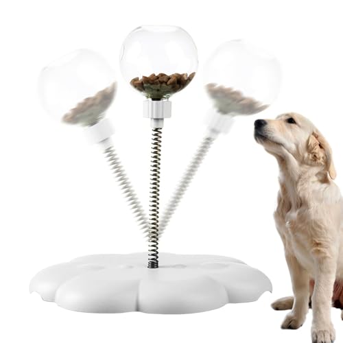 WJnflQN Katzenfutterspender Spielzeug, Haustier Slow Feeding Toy - Abnehmbarer Katzenfutterspielzeug mit Federstange - Lustige interaktive Nahrungsmittel -Spender Ball, Lebensmittelleckball für kleine WJnflQN Katzenfutterspender Spielzeug, Haustier Slow Feeding Toy - Abnehmbarer Katzenfutterspielzeug mit Federstange - Lustige interaktive Nahrungsmittel -Spender Ball, Lebensmittelleckball für kleine von WJnflQN