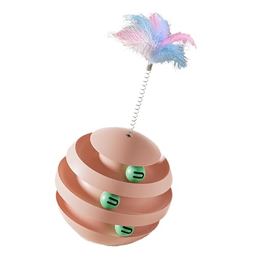 WJnflQN Katzenspielzeug mit Ball | Roller Spielzeug Spaß Katzenbahn Spielzeug - Aktive Katzenspielzeuge, Katzenballturm, Hundeanreicherung Spielzeug, Drehteller Rolling Cat Toy für Indoor Outdoor WJnflQN Katzenspielzeug mit Ball | Roller Spielzeug Spaß Katzenbahn Spielzeug - Aktive Katzenspielzeuge, Katzenballturm, Hundeanreicherung Spielzeug, Drehteller Rolling Cat Toy für Indoor Outdoor von WJnflQN