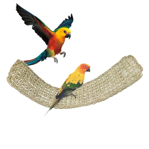 WJnflQN Seegras Matte | Natürliches Geflochtenes Seegras Vogel Hängematte - Stand Spielzeug Für Kanarienvogel Hamster Wellensittich Fink Nymphensittich Conure Ara Bartagame Bewegung WJnflQN Seegras Matte | Natürliches Geflochtenes Seegras Vogel Hängematte - Stand Spielzeug Für Kanarienvogel Hamster Wellensittich Fink Nymphensittich Conure Ara Bartagame Bewegung von WJnflQN